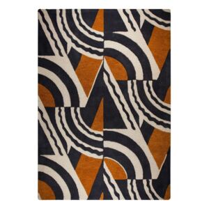 Hnedo-oranžový ručne tkaný koberec Flair Rugs Rythm Lifestyle, 160 × 230 cm