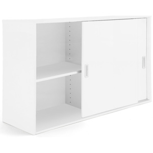 Kancelárska skriňa Modulus s posuvnými dverami, 800x1200 mm, biela