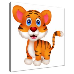 Obraz na plátne Začudovaný tigrík 30x30cm 2877A_1AI
