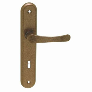 Dverové kovanie MP Michaela (HLINÍK - ANTIK) - BB kľučka-kľučka otvor pre obyčajný kľúč/Antik
