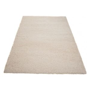 Kusový koberec Shaggy vlas 50 mm krémový, Velikosti 60x100cm
