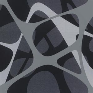 Vliesové tapety na stenu Zaha Hadid 50415, rozmer 10,05 m x 0,75 m , 3D design sivo-čierny-fialový, IMPOL TRADE