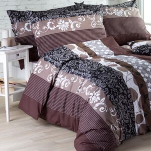 Bavlnené posteľné obliečky CHOCOLATE predĺžená dĺžka