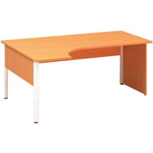 Ergo kancelársky stôl Alfa 100, 180 x 120 x 73,5 cm, ľavé vyhotovenie, dezén buk Bavaria