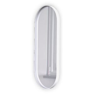 ICONIC Biele oválne zrkadlo Rozmery zrkadla: 40 x 75 cm
