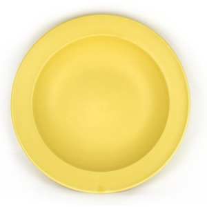 MIJ Hlboký tanier so širokým okrajom žltý 21,5 x 4,5 cm