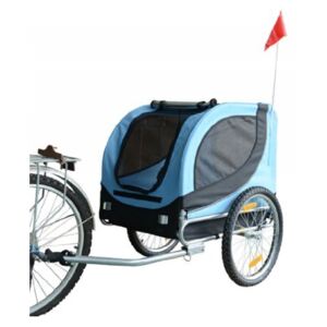 Přívěsný vozík za kolo pro psa 78 x 73 x 94 cm modro-černý