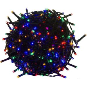Goleto Vianočné LED osvetlenie 60 m | farebné 600 LED | zelený kábel