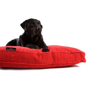 Lex & Max Luxusný pelech pre psa Lex & Max Chic 90 x 65 cm | červený