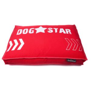 Lex & Max Luxusný pelech pre psa Lex & Max Dog Star 75 x 50 cm | červený