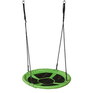 GOLETO Houpací kruh 100 cm zeleno-černý