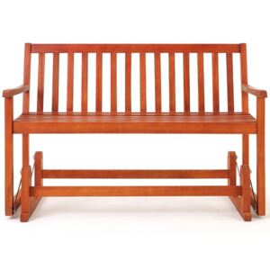Goleto Záhradná hojdacia lavička - akáciové drevo | 124 cm x 58 cm x 90 cm