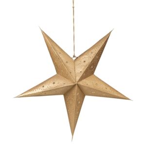 Butlers LATERNA MAGICA Papierová dekoračné hviezda 60 cm - zlatá