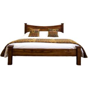 Massive home | Masívne Home Irma III drevená posteľ 90 x 200 cm Rosewood Orech
