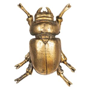 Zlatá dekorácie chrobák - 13 * 10 * 5 cm