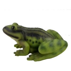 Soška do skalky žaba zelená 18cm
