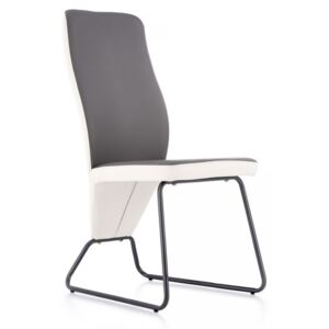 HALMAR Jedálenská stolička K300 biela / sivá