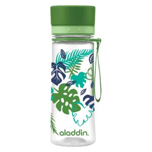 Fľaša na vodu ALADDIN AVEO 350 ml. s potlačou a závesným uškom, zelená 10-01101-089