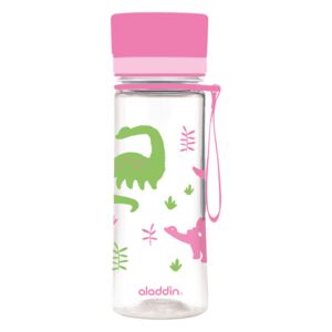 Detská fľaša na vodu ALADDIN AVEO Kids 350 ml. s potlačou a závesným uškom, ružová 10-01101-093