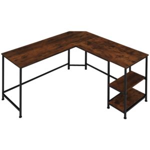 Tectake 404231 písací stôl hamilton - industrial tmavé drevo