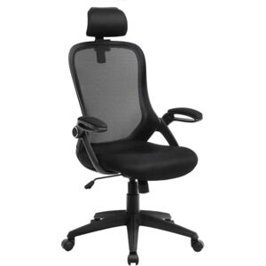 Massive home | Čierna kancelária stoličky Michelin II Nylon a polyester