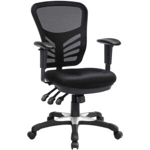 Massive home | Čierna kancelária stoličky Michelin III Nylon a polyester