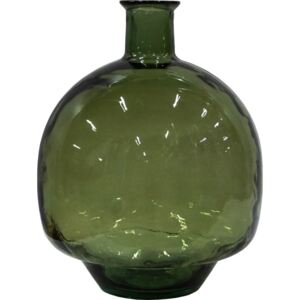 Veľká sklenená váza Joy - olivovozelená