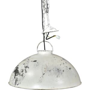 Závesná lampa v priemyselnom štýle - starožitná biela