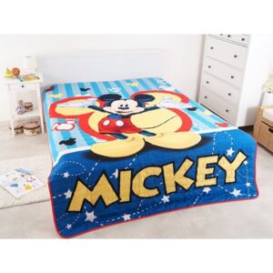 Jerry Fabrics Letná deka prešívaná licenčná Mickey 180x260