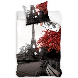 TipTrade Obliečky bavlnené fototlač 140x200 + 70x90 - Jeseň v Paríži
