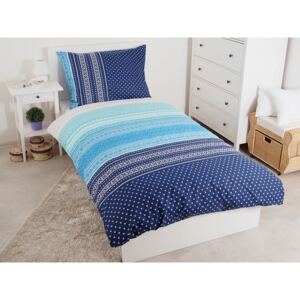 TipTrade Bavlnené posteľné obliečky 140x200 + 70x90 - Summer Modré