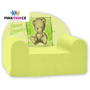 MAXMAX Detské kresielko SWEET DREAMS - zelené