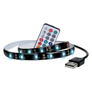 LED RGB pásek pro TV, 2x 50cm, USB, vypínač, dálkový ovladač WM504 Solight + záruka 5 rokov zadarmo