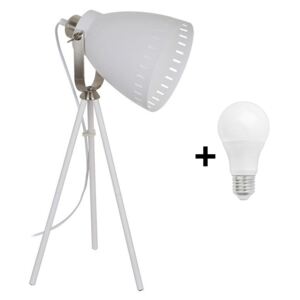 Solight Solight WA002-W - LED Stolná lampa MILANO 1xE27/10W/230V biela 52cm SL0110 + záruka 5 rokov zadarmo