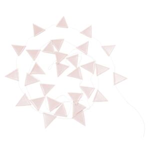 Girlanda trojuholníky 3,3 m - Púdrovo ružová