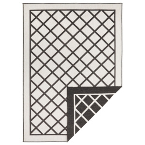 Bougari - Hanse Home koberce Kusový koberec Twin Supreme 103425 Sydney black creme - 80x250 cm