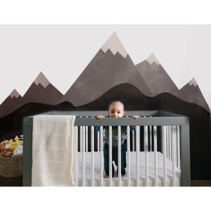 Ochrana steny ku posteli Hory (zábrana proti chladu) barva: Modrá
