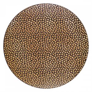 Lunasol - Plytký tanier Flow štrukturovaný čierna/champagne 25,3 cm (491222)