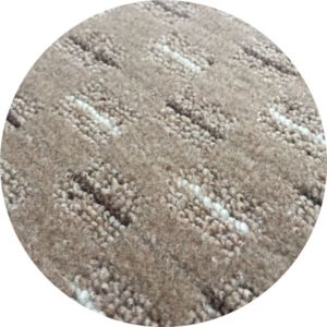 Vopi koberce akcia: Kusový koberec Valencia béžová guľatý - 80x80 kruh cm