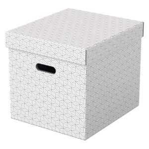 Súprava 3 bielych úložných škatúľ Esselte Home, 32 x 36,5 cm