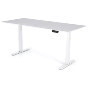 Výškovo nastaviteľný stôl Liftor 3 segmentové nohy premium biele