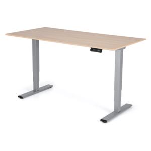 Polohovateľný stôl Liftor 3segmentové nohy šedé, doska 1600 x 800 x 18 mm dub sorano