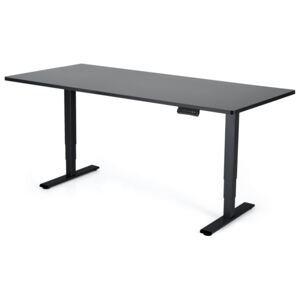 Polohovateľný stôl Liftor 3segmentové nohy čierne, doska 1800 x 800 x 25 mm čierna