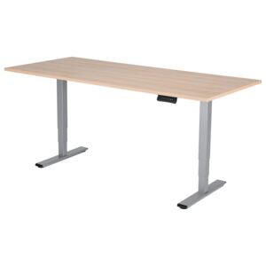 Polohovateľný stôl Liftor 3segmentové nohy šedé, doska 1800 x 800 x 25 mm dub sorano