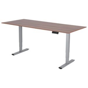 Polohovateľný stôl Liftor 3segmentové nohy šedé, doska 1800 x 800 x 18 mm orech