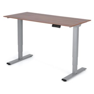 Polohovateľný stôl Liftor 3segmentové nohy šedé, doska 1380 x 650 x 18 mm orech