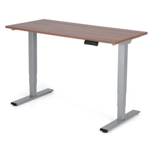 Polohovateľný stôl Liftor 3segmentové nohy šedé, doska 1380 x 650 x 25 mm orech