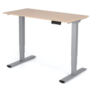 Polohovateľný stôl Liftor 3segmentové nohy šedé, doska 1180 x 600 x 18 mm dub sorano