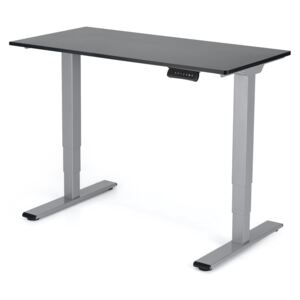 Polohovateľný stôl Liftor 3segmentové nohy šedé, doska 1180 x 600 x 18 mm čierna