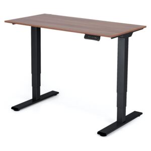 Polohovateľný stôl Liftor 3segmentové nohy čierne, doska 1180 x 600 x 18 mm orech